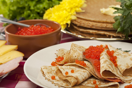 Maslenitsa comes brining pancakes and honey! A Pancake week in the restaurants "Terrace" and "Kalinka" of Cosmos hotel